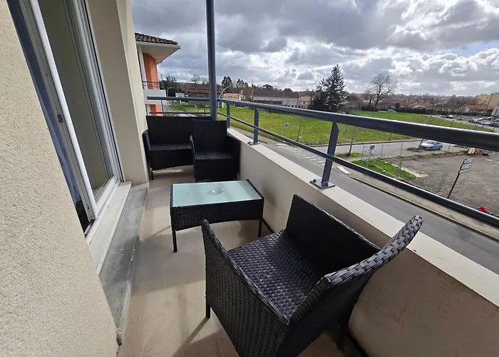 T2 Climatise - Balcon & Parking Prive Lägenhet Montauban